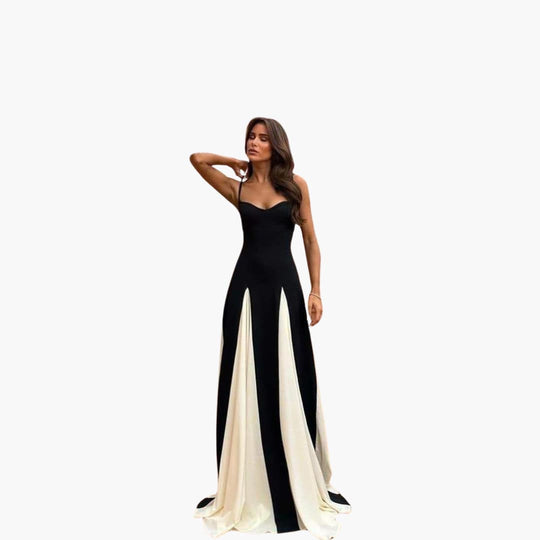 Women's Maxi Dress with Sleeveless Design and A-Line Skirt