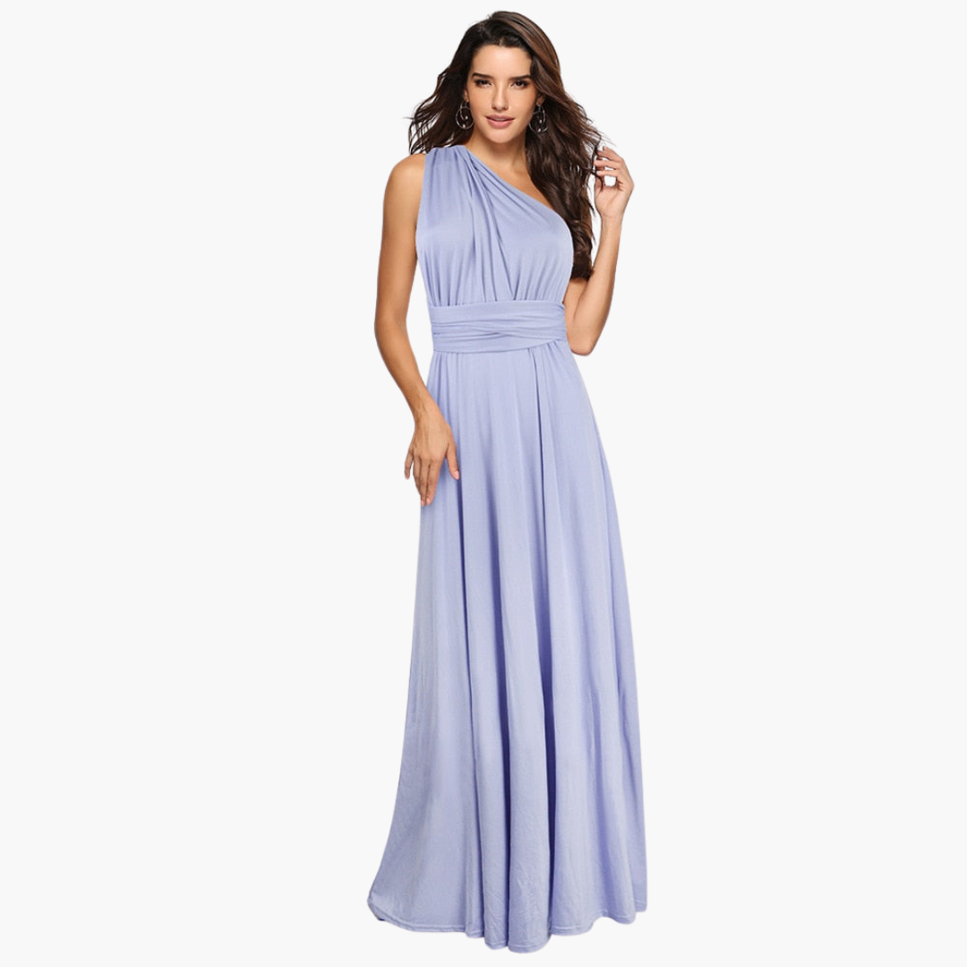 Women's Maxi Dress with Cross Back Detail and Tie Fastening