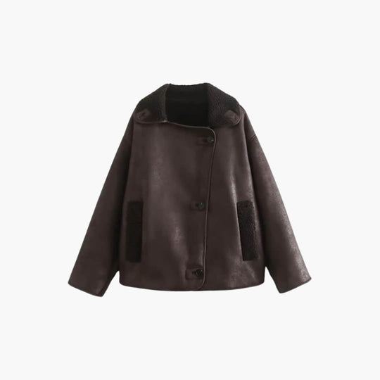 Women’s Shearling Jacket with Lined Interior