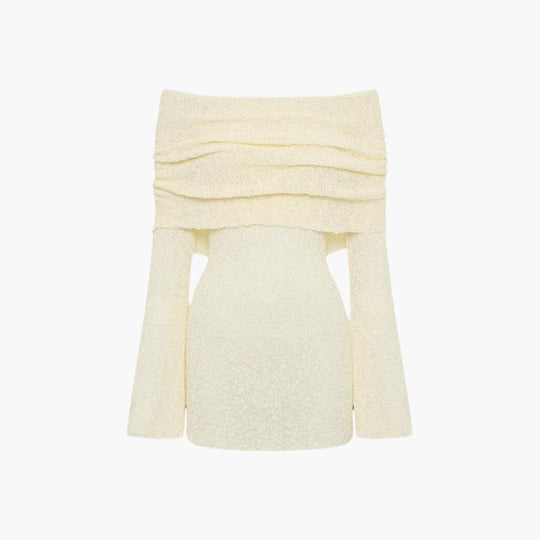 Women's Mini Dress with Sleeveless Design and Elasticated Top Edge