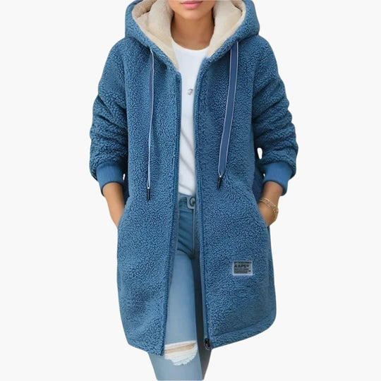 Women’s Fleece Jacket with Full Zip and Long Sleeves
