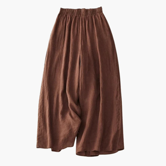 Women’s Wide-Leg Trousers with Elasticated Waistband