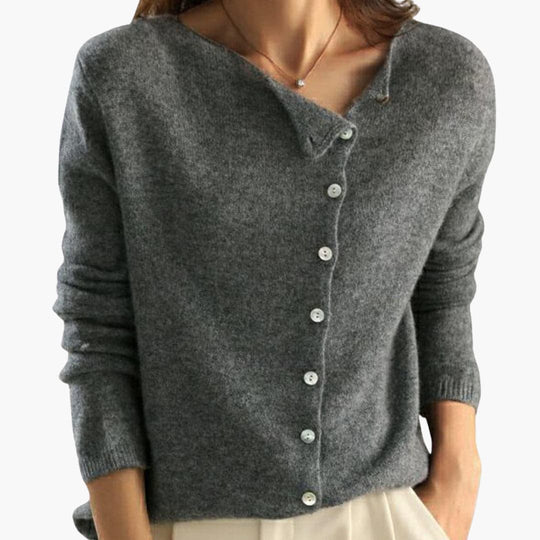 Long-Sleeve Buttoned Cardigan for Women – Stylish & Comfortable