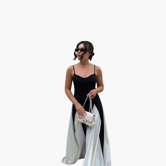 Women's Maxi Dress with Sleeveless Design and A-Line Skirt