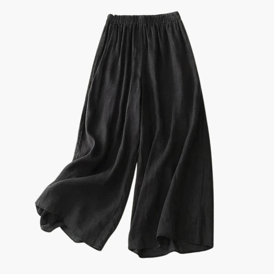 Women’s Wide-Leg Trousers with Elasticated Waistband