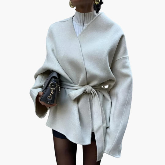 Belted Kimono Jacket – Women's Long Sleeve Wrap Coat - Made by Jessica