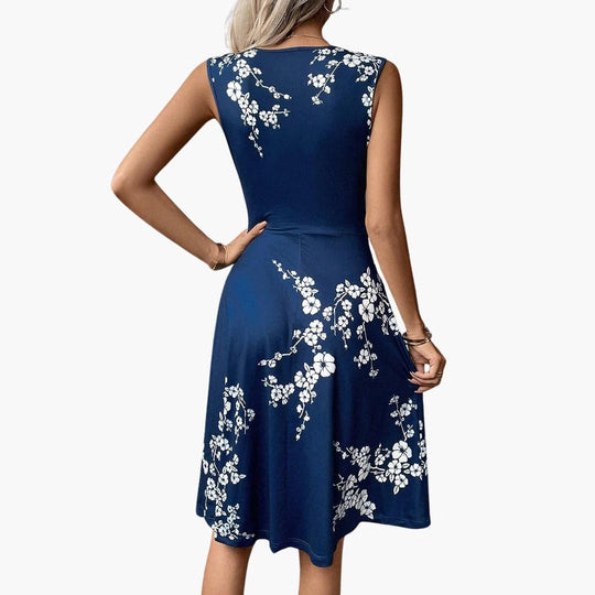 Women's Off-Shoulder Midi Dress with Smocked Waist and Puff Sleeves