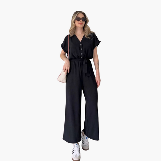 Women’s Jumpsuit with Pockets and Relaxed Fit