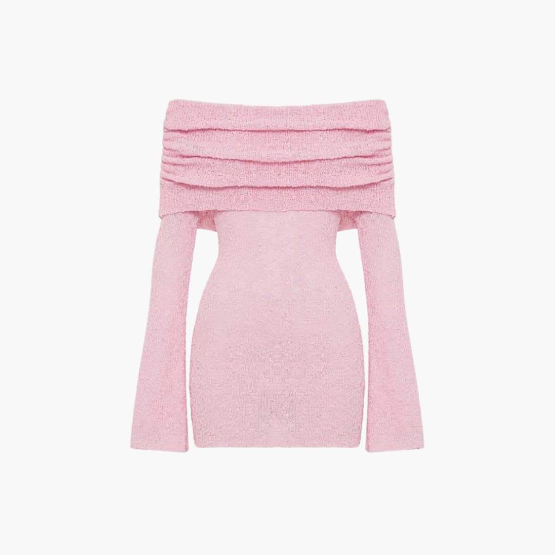 Women's Mini Dress with Sleeveless Design and Elasticated Top Edge