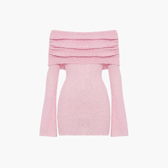 Women's Mini Dress with Sleeveless Design and Elasticated Top Edge