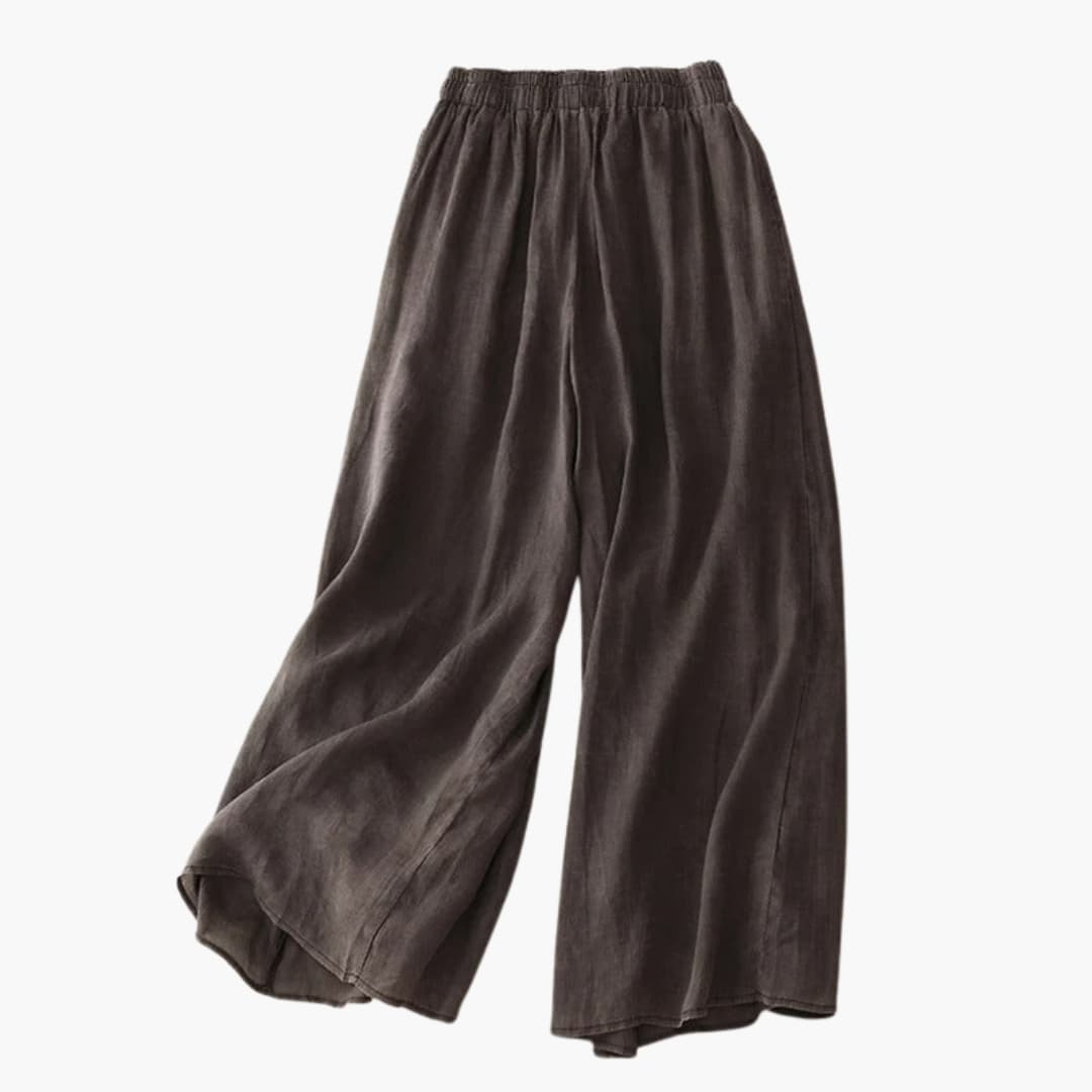 Women’s Wide-Leg Trousers with Elasticated Waistband