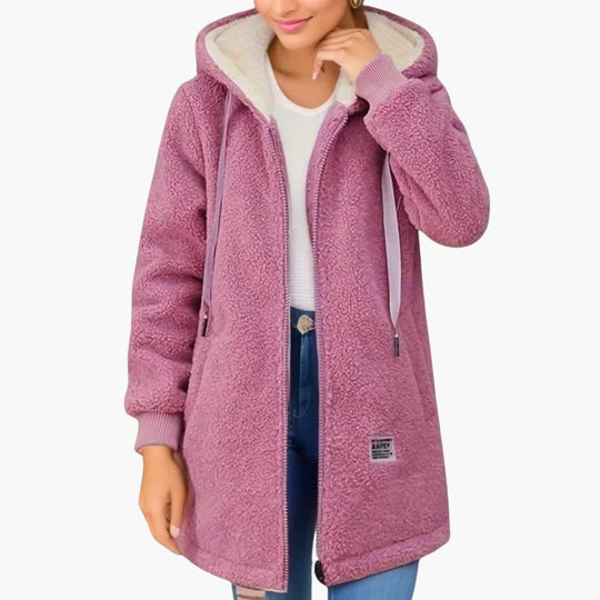 Women’s Fleece Jacket with Full Zip and Long Sleeves