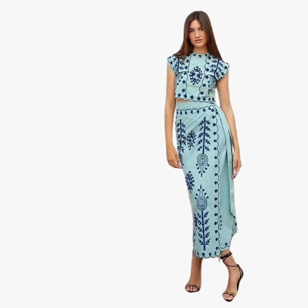 Boho Floral Midi Dress - Lightweight Summer Dress for Women - Made by Jessica