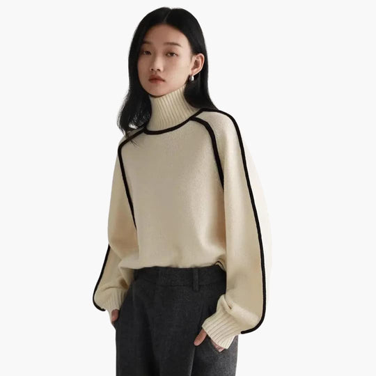 Women’s Turtleneck Jumper with Long Sleeves and Cosy