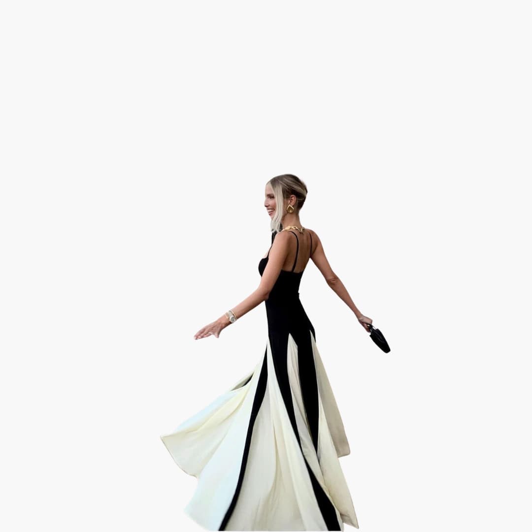 Women's Maxi Dress with Sleeveless Design and A-Line Skirt