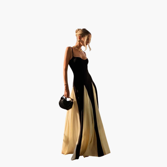 Women's Maxi Dress with Sleeveless Design and A-Line Skirt