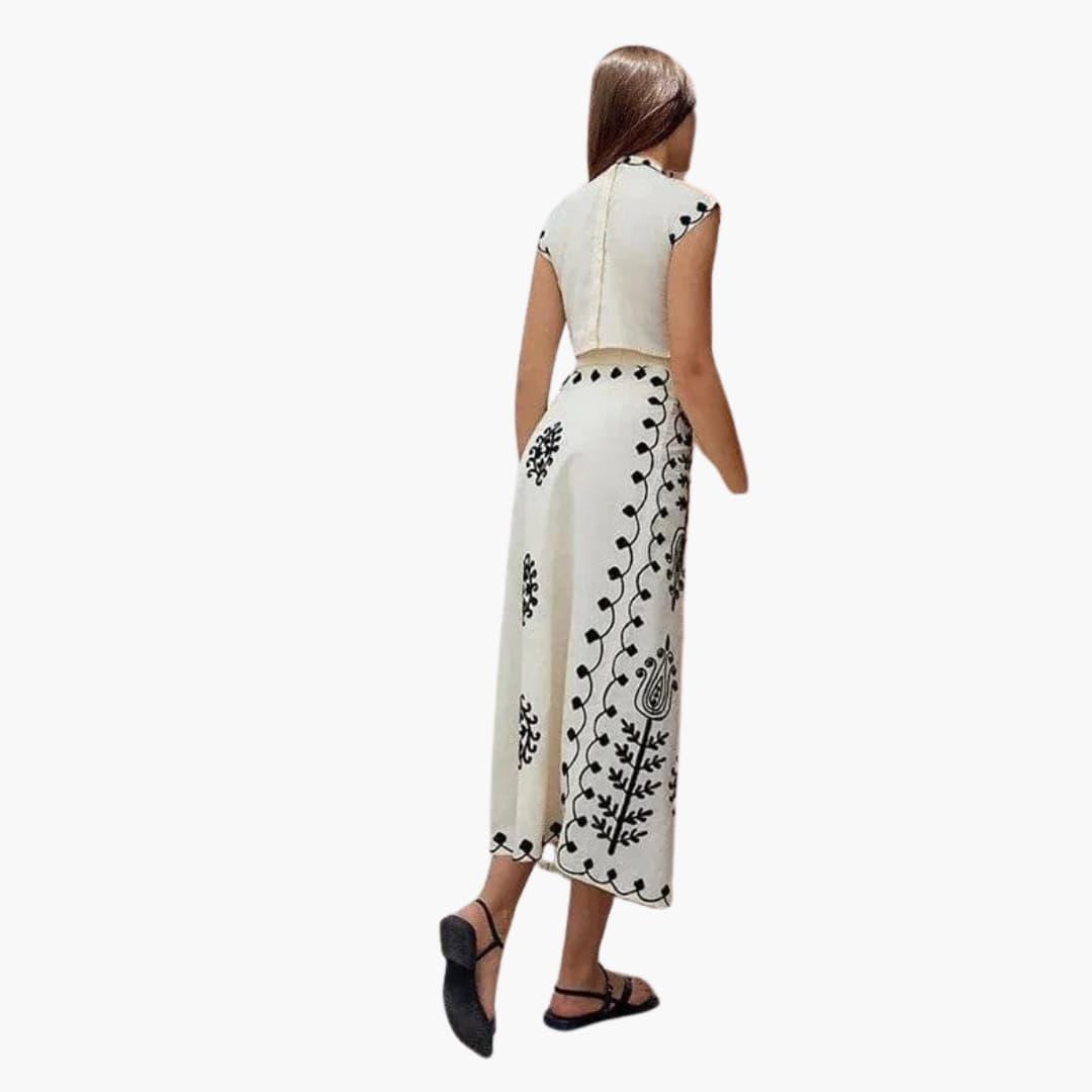 Boho Floral Midi Dress - Lightweight Summer Dress for Women - Made by Jessica
