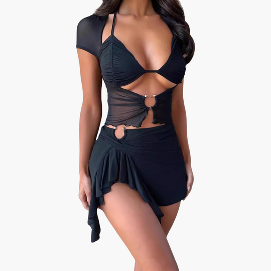 Women’s Co-Ord Set with Cut-Out and Contoured Design