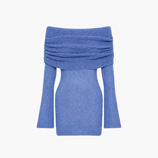 Women's Mini Dress with Sleeveless Design and Elasticated Top Edge