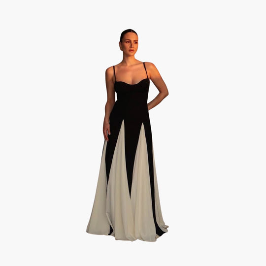 Women's Maxi Dress with Sleeveless Design and A-Line Skirt