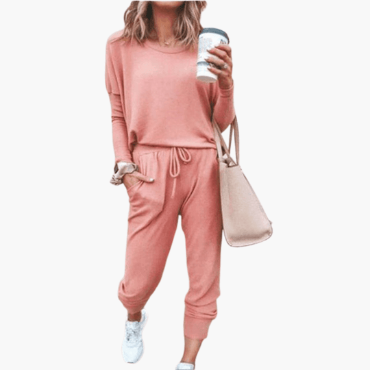 Women’s Two-Piece Set with Relaxed Fit and Coordinated Design