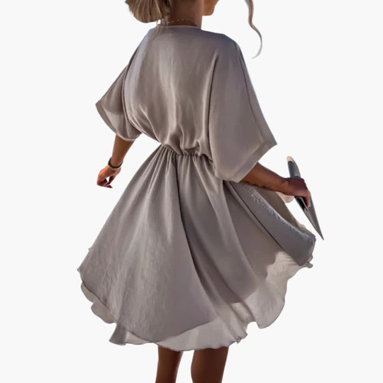 Women’s Summer Dress with High Waist and Flowy Fit