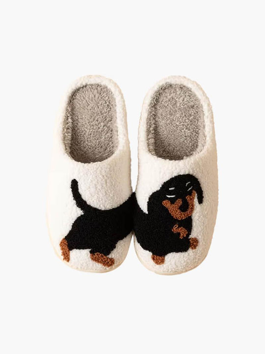 Dachshund Winter Slippers - Made by Jessica