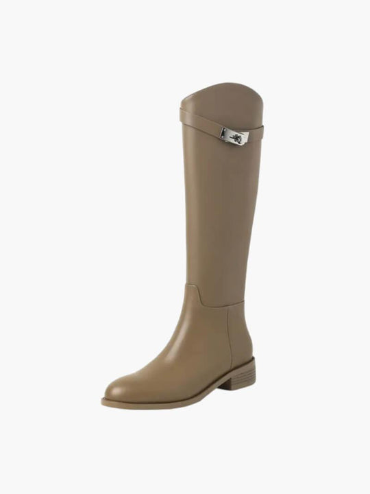 Hazel Leather Boots - Made by Jessica