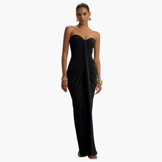 Women Evening Formal Strapless Maxi Dress for Special Occasion Cocktail