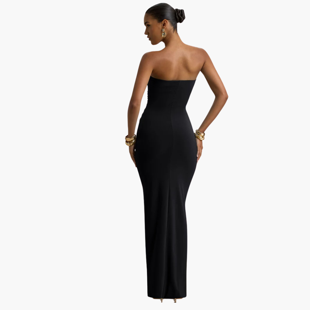 Women Evening Formal Strapless Maxi Dress for Special Occasion Cocktail